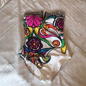 Trina Turk Colorful one piece swim suit size 6